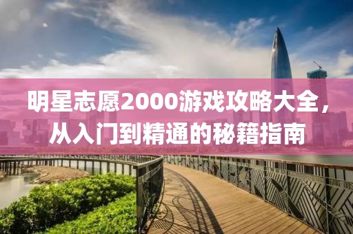 明星志愿2000游戲攻略大全，從入門到精通的秘籍指南