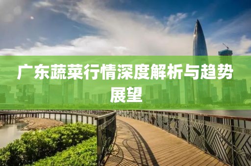廣東蔬菜行情深度解析與趨勢展望