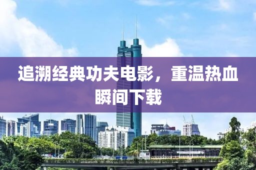 追溯經(jīng)典功夫電影，重溫?zé)嵫查g下載