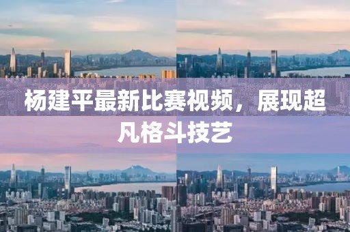 楊建平最新比賽視頻，展現(xiàn)超凡格斗技藝
